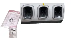 Crd-mc18-3slckncr Zebra New Crd-mc18-3slckh Symbol Ps30 3-slot Charging Cradle Locking No Psu