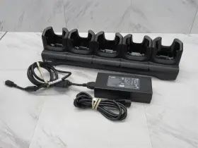 Crd-tc2x-se5c0-01 Zebra Sharecradle-mc 5 Port Charging Cradle With Adapter