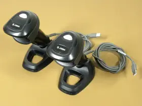 Ds9908-sr4u2100azw Zebra Lot Of 2 Usb Barcode Scanner Gooseneck Stand
