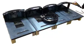 Mp7001-lpslm00us Zebra/motorola Lot Of 4 Fixed Barcode Scanner W Cables #2