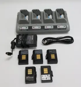 Ucli72-4 Zebra P1023901 5x Genuine Battery And Quad Charger 4 Bay