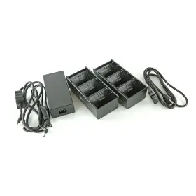 Sac-mpp-6bchus1-01 Zebra Print A1 - Differentiated 2x 3-slot Battery Charger W Power Adapter Zq500 Zq600