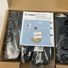 Sac-mpp-6bchus1 Zebra Lot Of 2 - New Zq500 3-slot Battery Charger Dual Pack #2