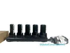 Tc57ho-1pezu4p-a6 Zebra Lot Of 5x Tc57 Gsm Lte Android 14 Cradle And New Cases