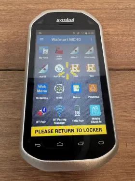 Tc700k-02b24b0-k2 Zebra Symbol Motorola Mc40 Touch Computer Scanner With Walmart Software Tested