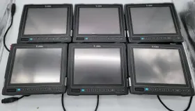 Vc8010ssbb31cbaaxx Zebra Lot Of 6 Vc80x Vehicle Mounted Computer Unit