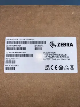 Zbk-et4x-10btrybk1-01 Zebra Zbk-et4x-8btrybk1-01 Et40/et45 10 Inch Expansion Back For Powerpack