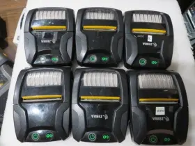 Zq310 Zebra Lot 6 Thermal Mobile Printer Untested