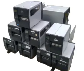 Zt41042-t010000z Zebra Lot Of 5 Barcode Label Printers And 8 Zt230 Used As Is