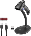Wireless 1D 2D Barcode Scanner With Stand, Netumscan Portable Automatic Qr. Fixed Price $45.00.