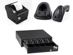 Heavy Duty Cash Register Drawer + Thermal Receipt Printer (80MM) Barcode Sc.... Fixed Price $372.49.