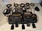 5PC Lot Zebra ZQ521 Mobile Printer With Batteries, Vehicle Chargers, Usb Cables. Fixed Price $961.00.