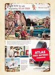 Bar Ideas 1952 Atlas Tires Batteries Travel Home Decor Trading Tin Sign. Fixed Price $19.58.