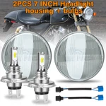 For 1972 Motorcycle MC65 7" Inch Round Headlight Housing + Led High/low Bulbs. Fixed Price $53.25.
