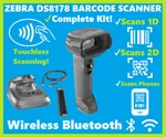 Zebra DS8178 Wireless 2D Barcode Scanner Kit W/ Cradle, 123SCAN Compatible!. Fixed Price $219.37.
