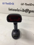 Metrologic Scanner MS1633 With Base Missing Battery N-916. Fixed Price $40.00.