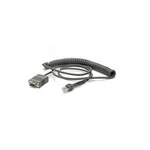 Zebra CBA-RF3-C09ZAR Black 2.8M RS232 DB9 Female Connector Coiled Power Pin. Fixed Price $116.55.