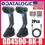 2PCS Datalogic Gryphon 1D 2D Barcode Scanner GD4590-BK-B With Usb Cable. Fixed Price $350.00.