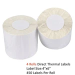 Rolls Direct Thermal Labels 450/ROLL 4X6 For Zebra Eltron 2844 ZP-450 ZP-500. Fixed Price $34.95.