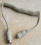 Vintage Coiled 5-PIN Din Keyboard Extension Cable Retro Beige At/xt Pc Cord. Fixed Price $9.90.