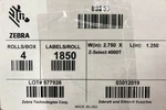 Zebra 83260 Label Paper 2.75 X 1.25IN Thermal Transfer Z-select 4000T. Fixed Price $84.84.