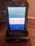 Unitech TB85 Wireless Barcode Scanner With Charging Base. Fixed Price $200.00.
