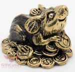 Brass Figurine Feng Shui Mouse With Coins Symbol Of 2020 New Year Ironwork. Fixed Price $15.00.