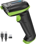 Tera 1D Barcode Scanner Usb Wired + Wireless 2.4GHZ Handheld Reader Green. Fixed Price $29.09.