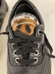 Vans Shoes Custom 7.5 Women 9 Zebra Leopard Checker Print Tongue Leather. Fixed Price $29.95.