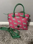 Ultra Rare Dooney & Bourke Pink Zebra Shopper Tote Purse. Fixed Price $195.00.