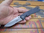 Uzi Pocket Knife Liner Lock Combo Edge Blade UZK-FO17-BW-S. Fixed Price $9.00.