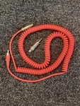 Vintage 1970'S 1980'S Red Coiled Guitar Cable Retro. Fixed Price $20.00.