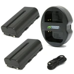 Wasabi Power Battery (2-PACK) & Dual Charger For Sony NP-F330, F530, F550, F570. Fixed Price $29.99.