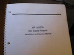 Hp Hewlett Packer Scanner Bar Code Reader Install And Service Manual # 18587A. Fixed Price $34.99.