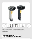 Zebra Symbol Usb 1D Laser Pos Barcode Scanner LS2208-SR20001R-NA &stand. Fixed Price $27.99.