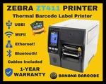Zebra Thermal Label Printer 203DPI ZT41142-T01A000Z, 1-YEAR Warranty!. Fixed Price $1028.00.