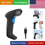 Usb 2D Qr Barcode Scanner Wired, Automatic Handheld Reader Dustproof Wat.... Fixed Price $54.44.