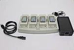 Symbol 4-SLOT Battery Charger 20-33569-01R W/ Batteries 82-127912-01 Rev. Fixed Price $49.99.