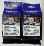 New Genuine Brother P-touch FLE-2511 2PK 21MM-45MM Black On White Tape. Fixed Price $24.99.