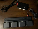 Intermec Quad Battery Charger With 4 Batteries. Fixed Price $45.00.