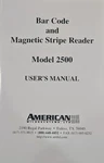 American Mircosystems Model 2500 Bar Code And Magnetic Stripe Reader. Fixed Price $69.99.