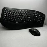 Adesso Tru-form Media 1500 Wireless Ergonomic Keyboard Laser Mouse Usb. Fixed Price $39.98.