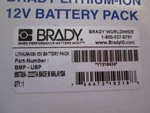 Brady Bmp-ubp Lithium Ion 12V Battery Pack New In Box. Fixed Price $99.99.