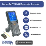 Zebra MC92N0-GA0SXEYA5WR 1D Laser Windows Ce 7.0 & New Battery Telnet. Fixed Price $229.99.