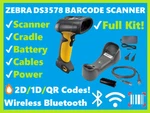 Symbol Zebra DS3578-SR 1D 2D Qr Wireless Bluetooth Barcode Scanner Kit!. Fixed Price $249.99.