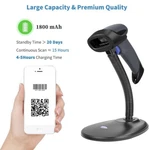 Open Box,netum Bluetooth 2D Barcode Scanner With Stand 2.4G Wireless &. Fixed Price $14.99.