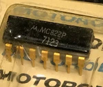 MC822P Motorola J-k Flip-flop, 1-FUNC, Negative Edge Triggered, Ttl, PDIP14. Fixed Price $108.72.