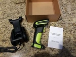 Alacrity Upgraded 2D Qr Industrial Barcode Scanner With Wireless Charging Stand. Fixed Price $69.92.