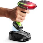 Eyoyo 2D Qr Industrial Barcode Scanner With Wireless Charging Stand, Green. Fixed Price $99.83.