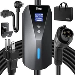 Tera Level 1/2 Portable Charger, 16/8A, 110V-240V, J1772, Nema 6-20, IP65. Fixed Price $77.55.
